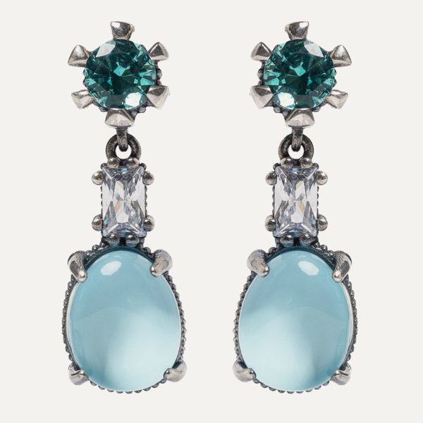 Elissa Cyan Earrings